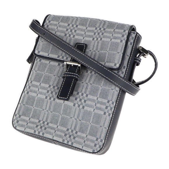 Burberry Bag Navy Plaid Shoulder Gray - Picture 1 of 9